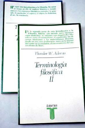 TERMINOLOGIA FILOSOFICA (OBRA COMPLETA EN 2 TOMOS)