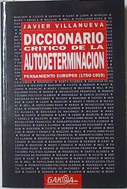 DICCIONARIO CRTICO DE LA AUTODETERMINACIN