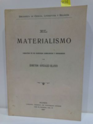 EL MATERIALISMO COMBATIDO EN SUS PRINCIPIOS COSMOLGICOS Y PSICOLGICOS