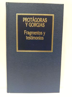 FRAGMENTOS Y TESTIMONIOS. COLECCIN HISTORIA DEL PENSAMIENTO, NMERO 16