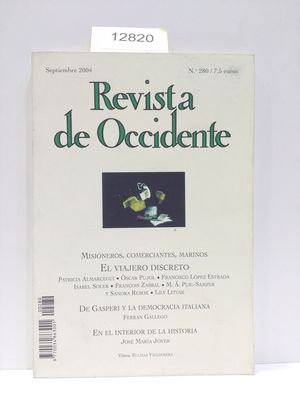 REVISTA DE OCCIDENTE. NMERO 280 (SEPTIEMBRE 2004)
