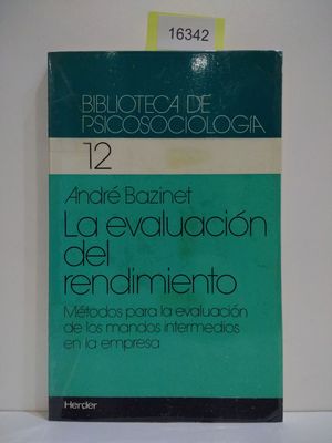 LA EVALUACIN DEL RENDIMIENTO