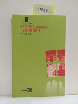 NEGRES JUGUEN I PERDEN (CON SU COMPRA COLABORA CON LA ONG 