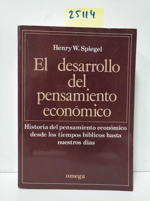 EL DESARROLLO DEL PENSAMIENTO ECONMICO