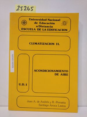 CLIMATIZACIÓN II. ACONDICIONAMIENTO DEL AIRE.