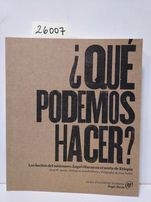 QU PODEMOS HACER?