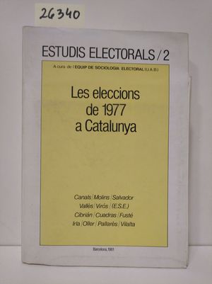 LES ELECCIONS DEL 1977 A CATALUNYA