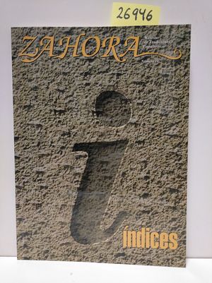 ZAHORA N 20. NDICES