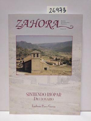 ZAHORA N 46. SINTIENDO RIPAR. DICCIONARIO