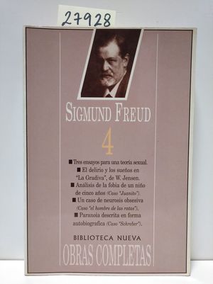 FREUD - OBRAS COMPLETAS (IV) (EDICIN EN RSTICA)