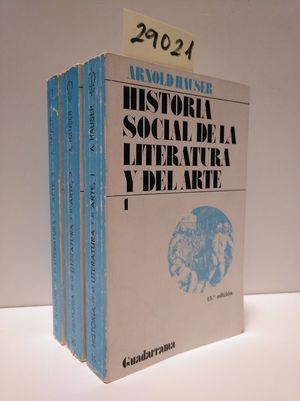 HISTORIA SOCIAL DE LA LITERATURA Y DEL ARTE.