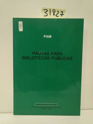 PAUTAS PARA BIBLIOTECAS PBLICAS