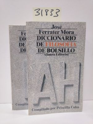 DICCIONARIO DE FILOSOFA DE BOLSILLO (2 TOMOS)