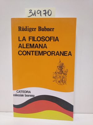 LA FILOSOFA ALEMANA CONTEMPORNEA