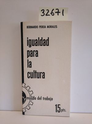 IGUALDAD PARA LA CULTURA