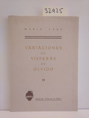 VARIACIONES EN VSPERAS DE OLVIDO