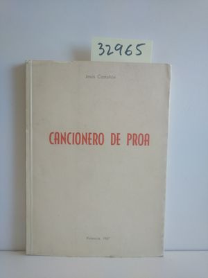 CANCIONERO DE PROA