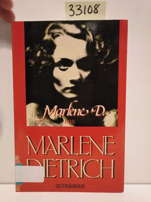 MARLENE DIETRICH POR MARLENE DIETRICH