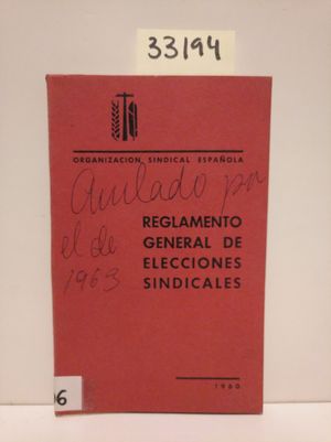 REGLAMENTO GENERAL DE ELECCIONES SINDICALES