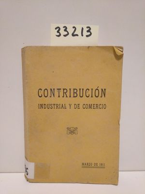 CONTRIBUCIN INDUSTRIAL Y DE COMERCIO