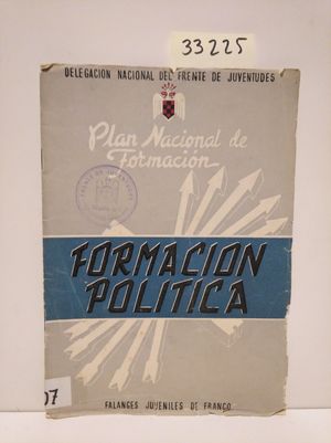 PLAN NACIONAL DE FORMACIN. FORMACIN POLTICA