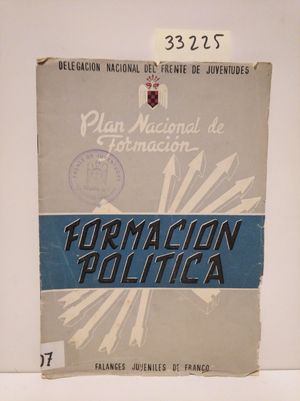 PLAN NACIONAL DE FORMACI�N. FORMACI�N POL�TICA