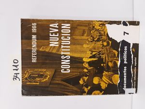 NUEVA CONSTITUCIN. REFERENDUM 1966