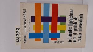 ACTIVIDADES LING��STICAS PARA EL PER�ODO DE TRABAJO INDEPENDIENTE